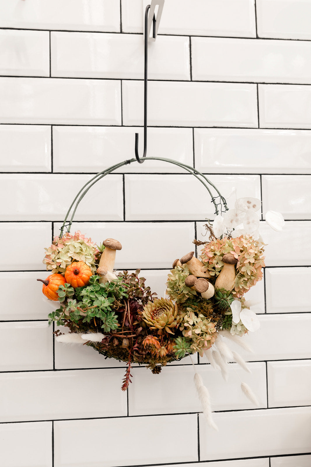 Autumn Elegance: Mixed Floral Wreath