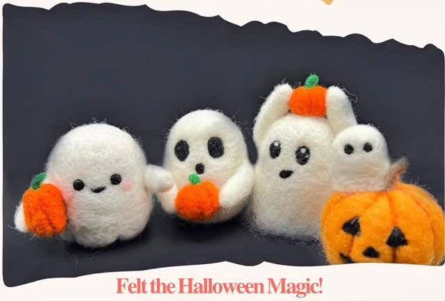 Ghost Pumpkin Felting Workshop