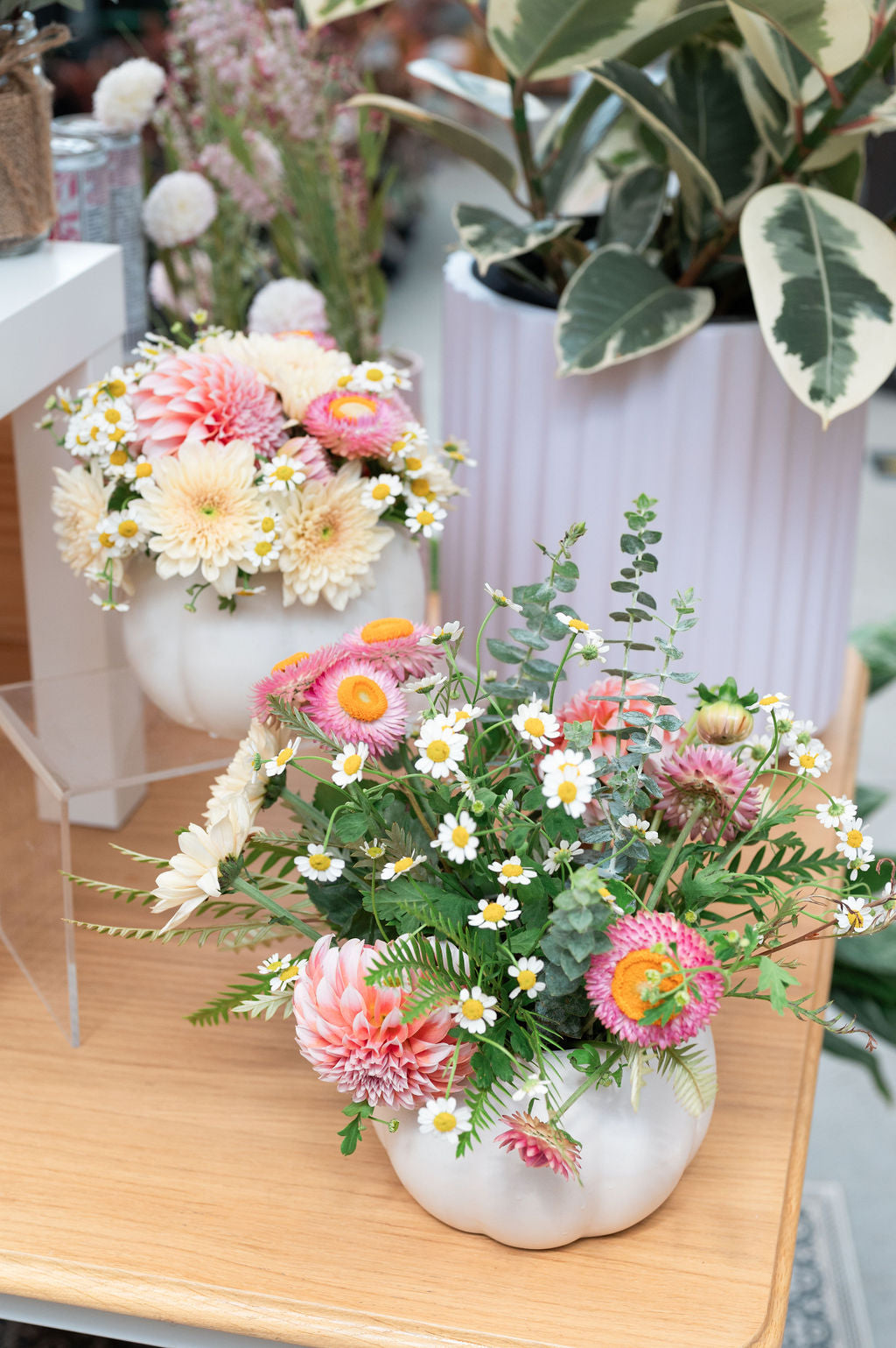 Pumpkin Floral Centerpiece