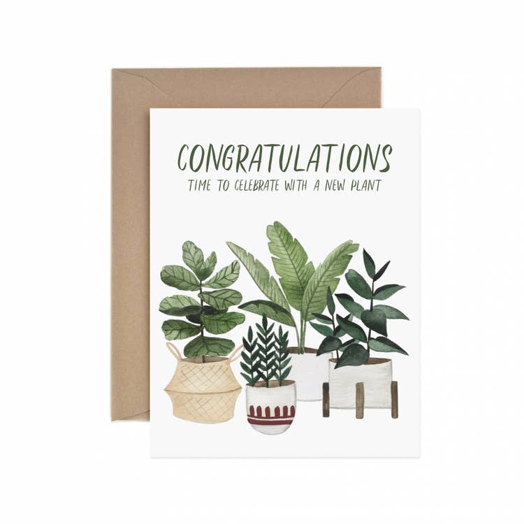 Congratulations New Plant Greeting Card