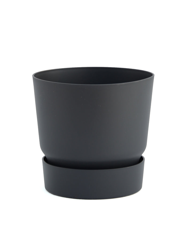 Elho Greenville Round Pot (Black)