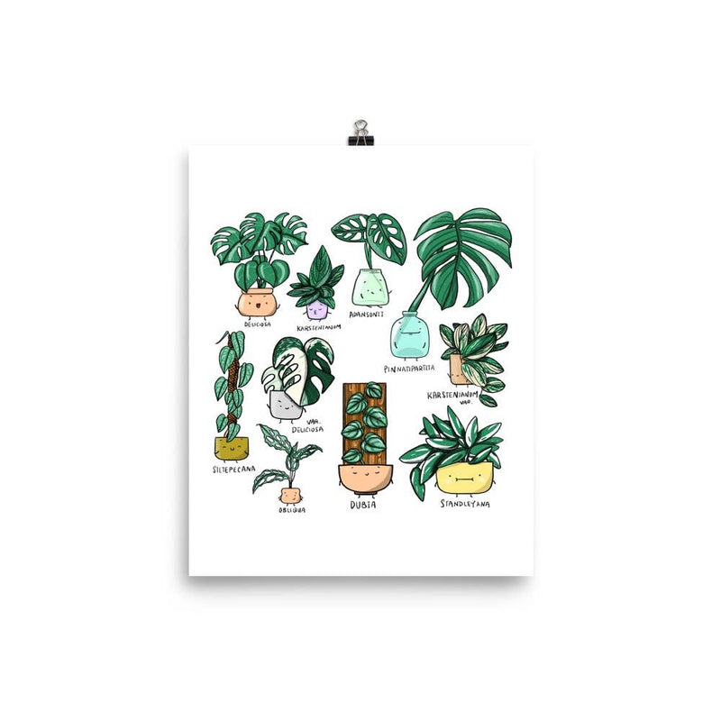 Art Print -Monstera Family