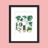 Art Print -Monstera Family
