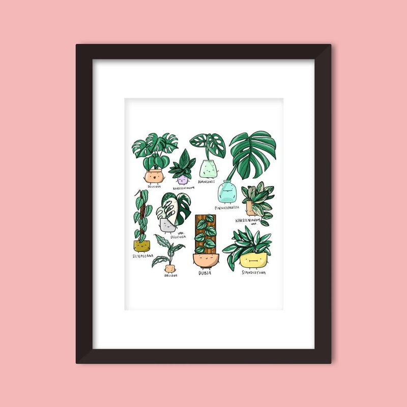 Art Print -Monstera Family